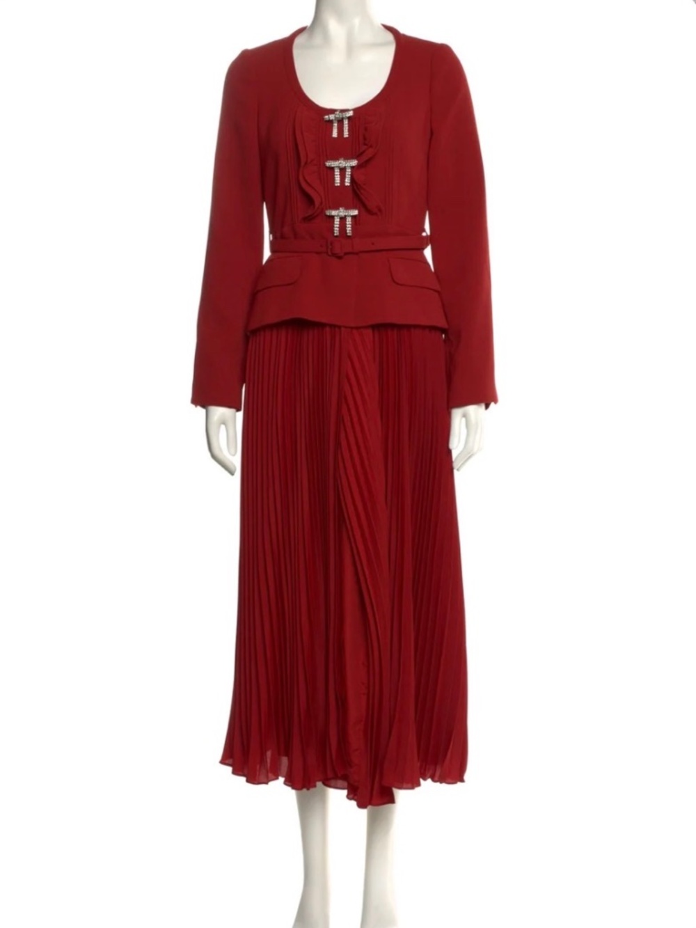 Self portrait red maxi dress